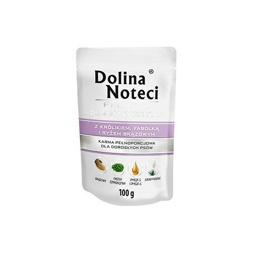 Danie z królikiem, fasolką i ryżem DOLINA NOTECI Premium, 100 g Dolina Noteci