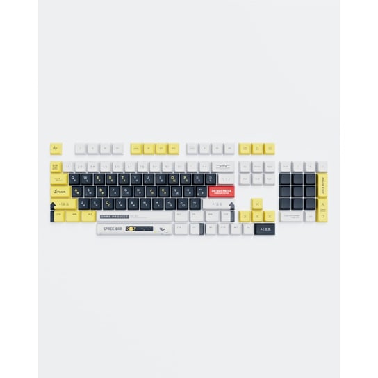 Dark Project KS-1036 Keycapy PBT (ENG/UA/RU - biały/żółty) Inny producent