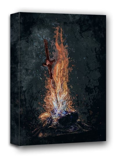 Dark Souls, Bonfire - obraz na płótnie 60x80 cm Galeria Plakatu