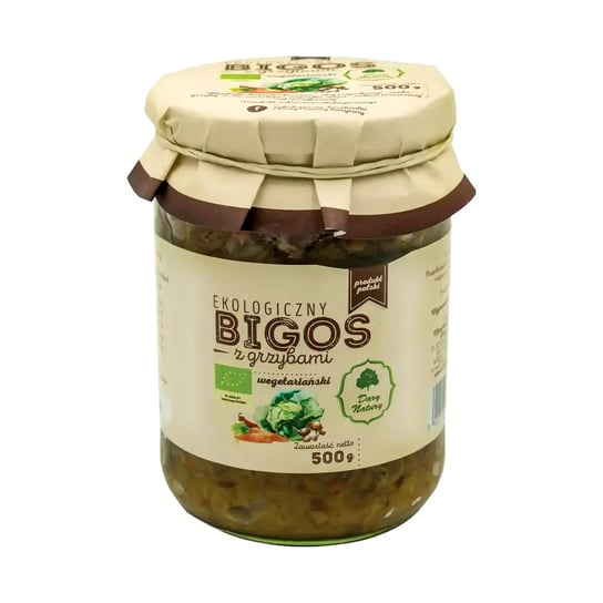 Dary Natury, Bigos wegetariański z grzybami bio, 500 g Dary Natury