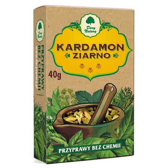 Dary Natury, Kardamon ziarno, 40 g Dary Natury