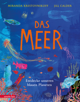 Das Meer - Wichtige Themen: Artenvielfalt und Naturschutz in einem extragroßen Buch mit Neonfarbe auf dem Cover Betz, Wien