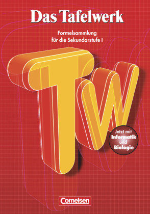 Das Tafelwerk 2001. Sekundarstufe. RSR. Neubearbeitung Cornelsen Verlag Gmbh, Cornelsen Verlag