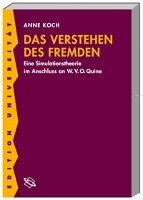 Das Verstehen des Fremden Koch Anne