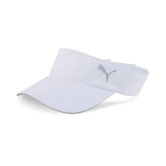 Daszek do biegania Unisex Puma Running Visor biały 02439802-Uniwersalny dla dzieci Puma