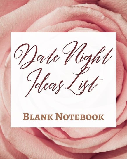 Date Night Ideas List - Blank Notebook - Write It Down - Pastel Rose Gold Pink - Abstract Modern Contemporary Unique Presence