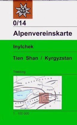 DAV Alpenvereinskarte 0/14 Inylchek - Tienschan-West / Kyrgyzstan 1 : 100 000 Deutscher Alpenverein, Deutscher Alpenverein E.V.
