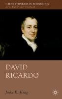 David Ricardo King J. E., King J., King John E.