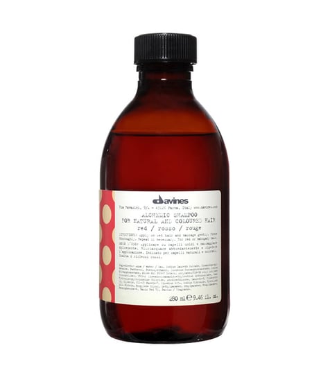 Davines, Alchemic Red, szampon do włosów czerwonych lub mahoniowych, 280 ml Davines