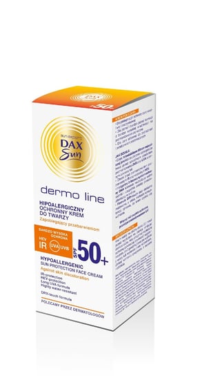 Dax Sun Dermo Line, krem do twarzy ochronny hipoalergiczny, SPF 50, 50 ml Dax Sun