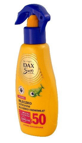Dax Sun, mleczko ochronne dla dzieci i niemowląt w sprayu, SPF 50, 200 ml Dax Sun