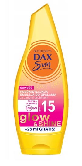 Dax Sun, Rozświetlająca olejkowa emulsja ze złotymi drobinami SPF 30, 175 ml Dax Sun
