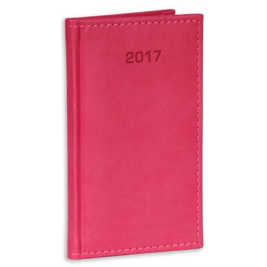 Dazar, kalendarz książkowy 2017, format A6, różowy Dazar