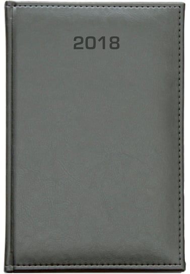 Dazar, kalendarz książkowy 2018, format A4, tygodniowy, Nebraska Grafit Dazar