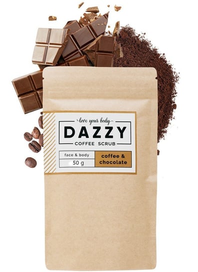 Dazzy, peeling kawowy do twarzy i ciała Czekolada, 50 g Dazzy