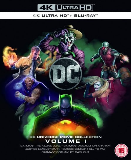 DC Animated 4K Collection: Volume 1 (Batman: Zabójczy żart / Batman: Atak na Arkham / Liga Sprawiedliwości: Mrok / Suicide Squad: Hell to Pay / Batman: Gotham by Gaslight) Sam Liu