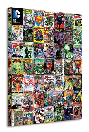 DC Comics Covers Montage - obraz na płótnie DC COMICS