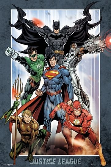 DC Comics Liga Sprawiedliwych Bohaterowie - plakat 61x91,5 cm DC COMICS
