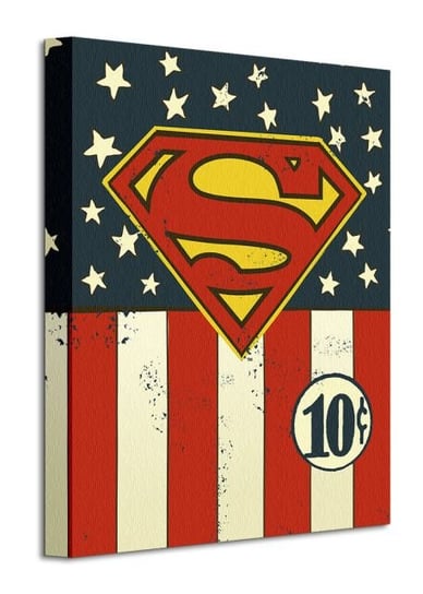 DC Comics Superman Flag 10c - obraz na płótnie DC COMICS