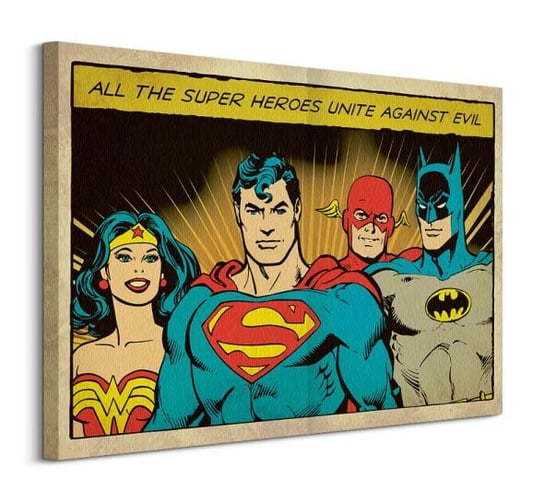 DC Comics Unite Against Evil - obraz na płótnie DC COMICS