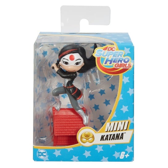 DC Super Hero Girls, Minibohaterki winylowe figurki, lalka Mini Katana DC Super Hero Girls