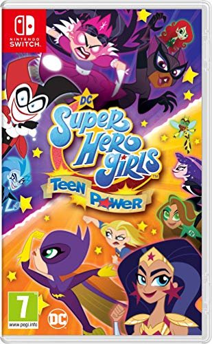DC Super Hero Girls: Teen Power – Aleman, English, wielokolorowe, Taglia unica, gwiazdy i paski, Nintendo Switch PlatinumGames