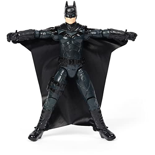 DC The Batman - Figurka Batmana 30 CM Wingsuit Comics - Lalka Batmana 30 cm przegubowa z kombinezonem - Styl i oficjalne szczegóły filmu - 6061621 - Zabawki dla dzieci w wieku 3 lat + DC