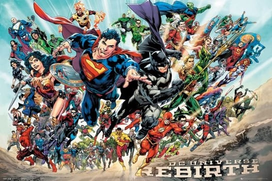 DC Universe Rebirth - plakat komiksowy 91,5x61 cm DC COMICS