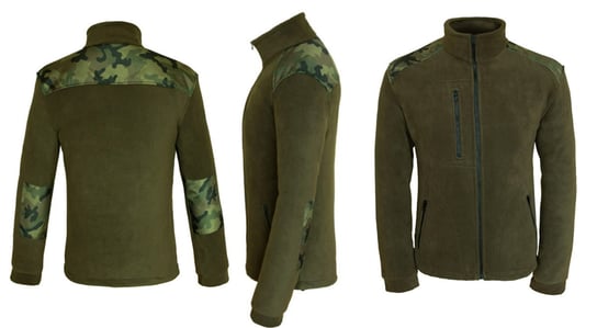 DE-01 Bluza POLAR polarowa MYŚLIWY KHAKI Moro  XL DELIORA