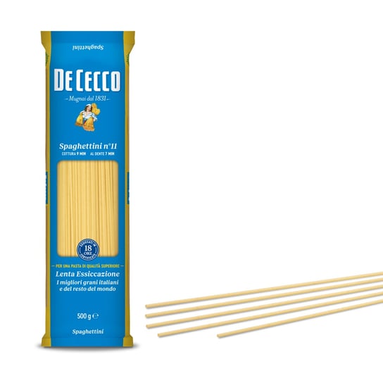 De Cecco Spaghettini 11 500 Gr Włoski Makaron De Cecco