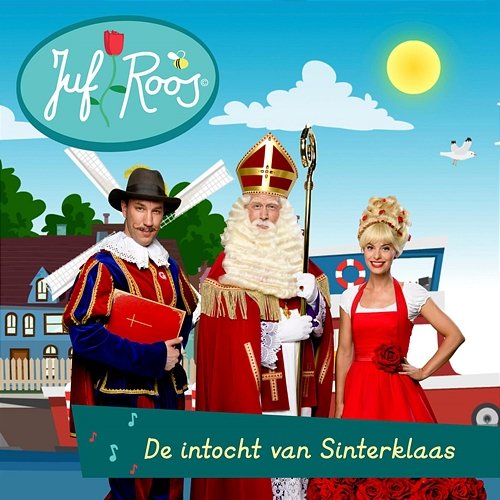 De intocht van Sinterklaas Juf Roos