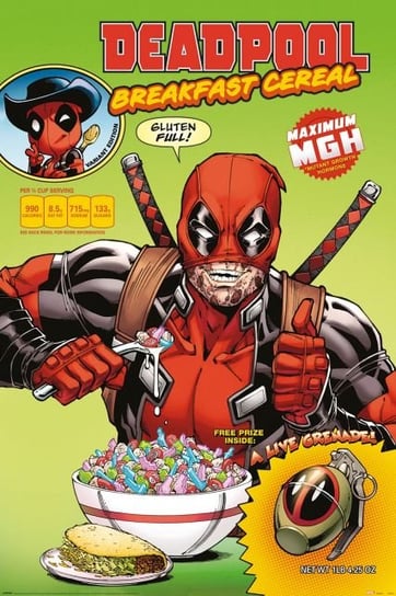 Deadpool Cereal - plakat 61x91,5 cm Marvel
