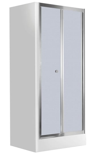 Deante Flex drzwi prysznicowe 90 cm wnękowe chrom/szkło szronione KTL621D Deante