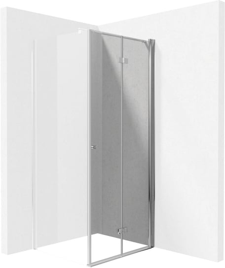 Deante Kerria Plus drzwi prysznicowe 80 cm chrom/szkło przezroczyste KTSX042P Deante