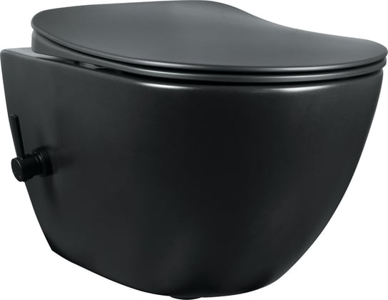 Deante Peonia zestaw miska WC bez kołnierza z funkcją bidetu z deską sedesową czarny CBPNWPW Inna marka