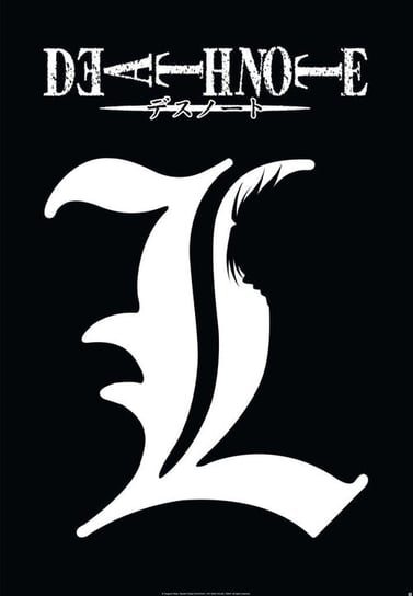Death Note L Symbol - plakat 61x91,5 cm / AAALOE Inna marka