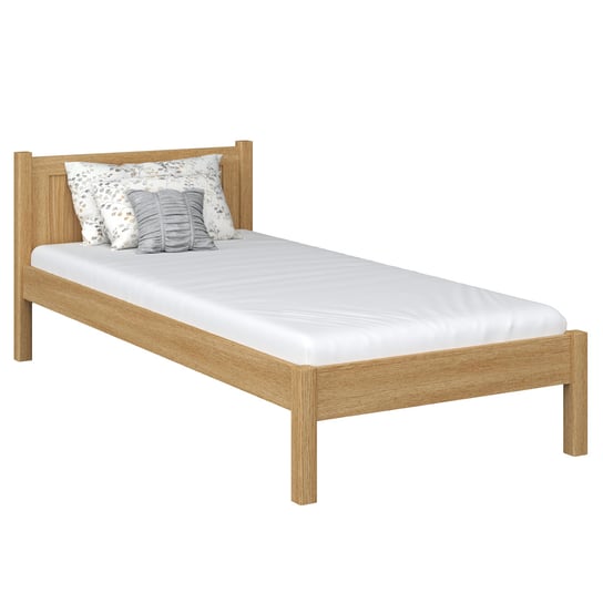 Dębowe łóżko pojedyncze N02 dąb naturalny 100x180 N-Wood