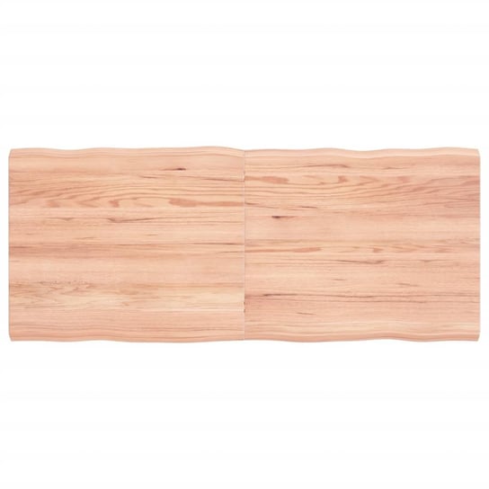 Dębowy blat stołowy - 120x50x4 cm, jasnobrązowy Zakito