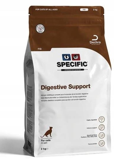 Dechra SPECIFIC FID DIGESTIVE SUPPORT 2kg karma dla kotów z zaburzeniami żołądkowo-jelitowymi Dechra