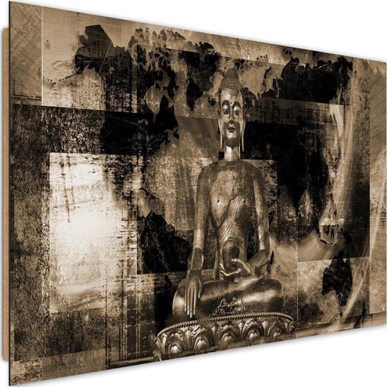 Deco panel CARO Budda i abstrakcyjne tło 4, 120x80 cm Feeby