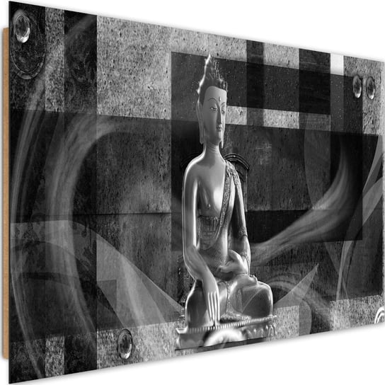 Deco panel CARO Budda na geometrycznym tle, 120x80 cm Feeby