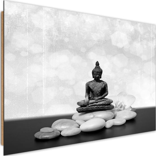 Deco panel CARO Budda na kamieniach zen 3, 120x80 cm Feeby