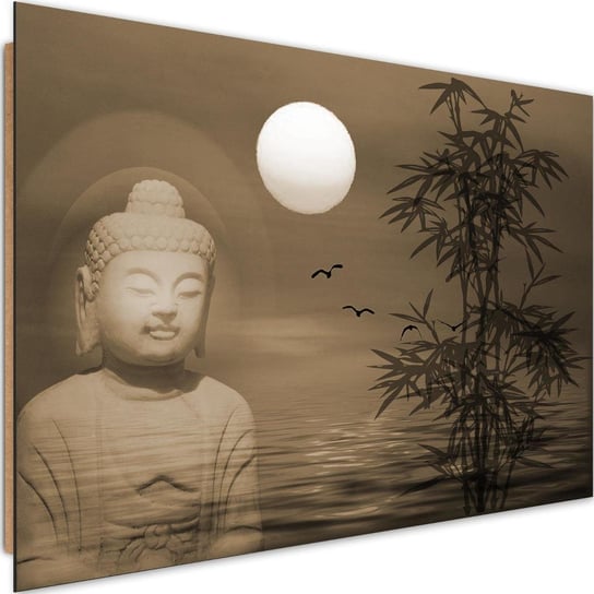 Deco panel CARO Budda nad morzem o zachodzie 4, 120x80 cm Feeby