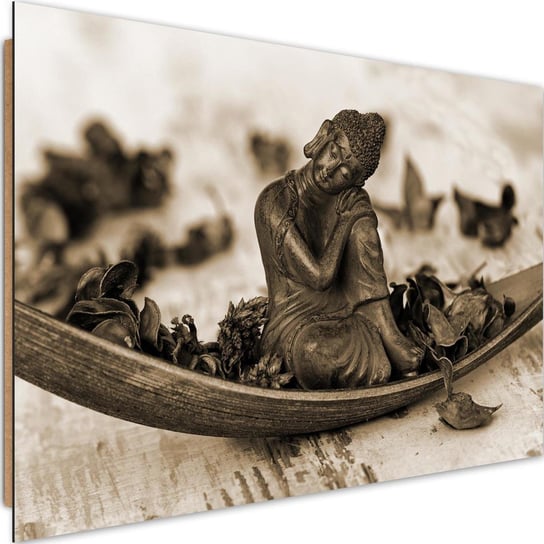 Deco panel CARO Budda w sepii, 120x80 cm Feeby