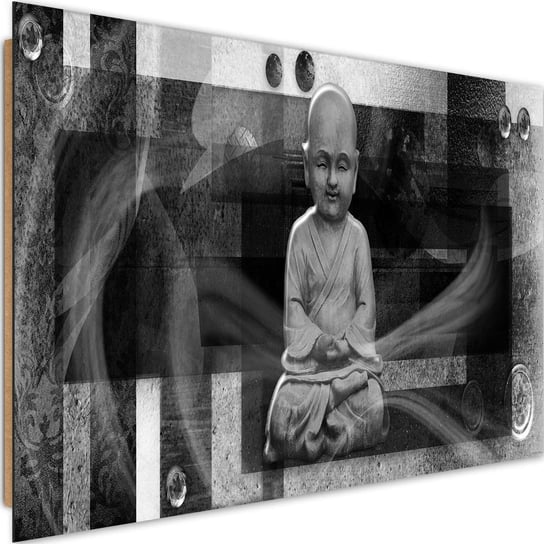 Deco panel CARO Budda z figurami geometrycznymi 3, 120x80 cm Feeby