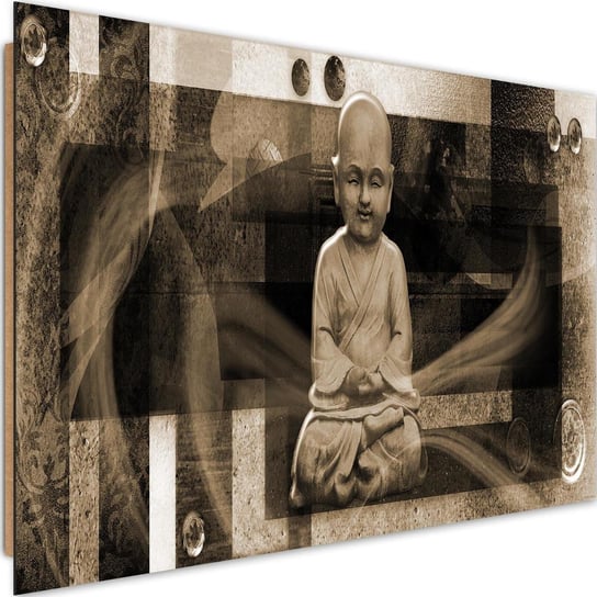 Deco panel CARO Budda z figurami geometrycznymi 4, 120x80 cm Feeby