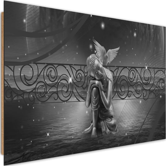 Deco panel CARO Budda z ptakiem 2, 60x40 cm Feeby