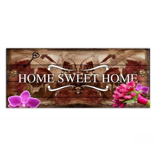 Deco Panel CARO Home sweet home w brązie, 140x45 cm Feeby