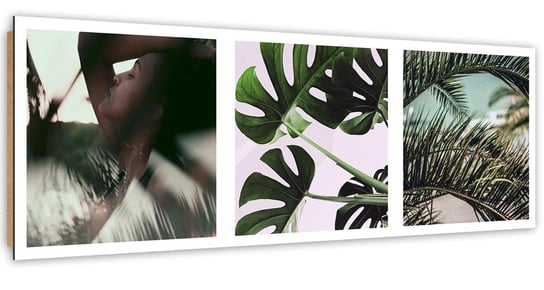 Deco panel CARO Kobieta w liściach, 140x45 cm Feeby