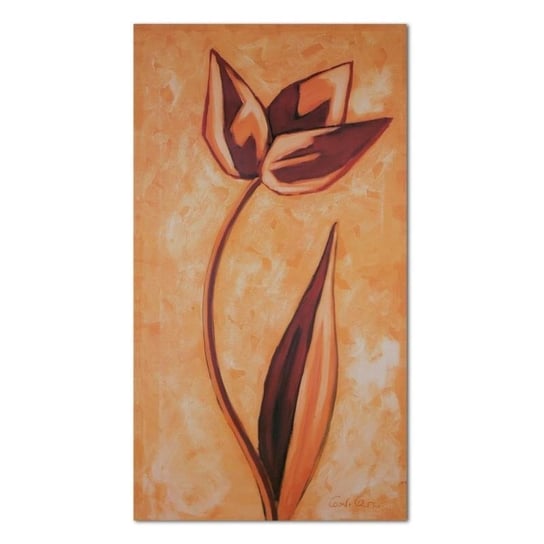 Deco panel CARO Kwiat w brązie, 60x80 cm Feeby